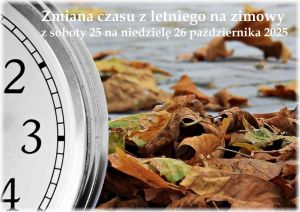 Zmiana czasu z letniego na zimowy